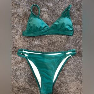 SHEIN dark green bikini size small